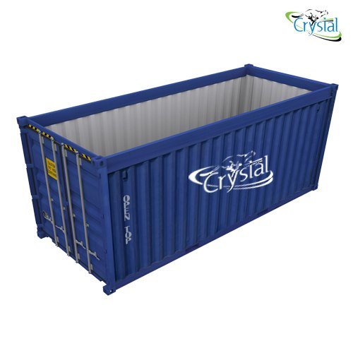 Stainless Steel Crystal Open Top Container