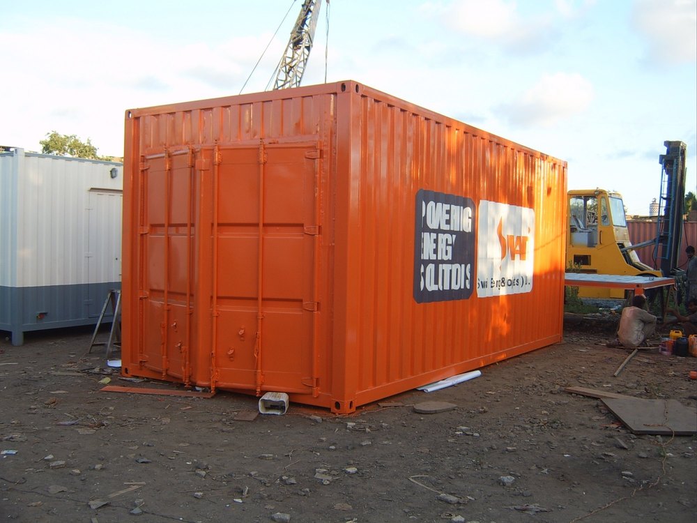Mild Steel 20\' Open Top Container, For Office