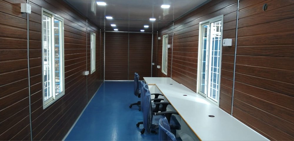 Rectangular Prefab Old Marine Container Office, Capacity: 1-10 ton