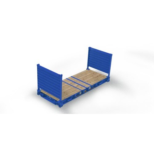 Blue Storage Rack 20 Feet Flat Track