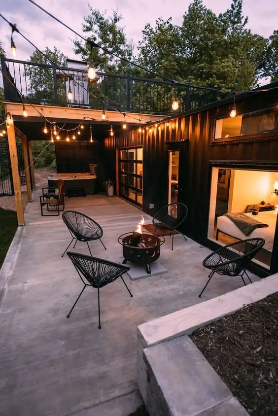 Stainless Steel 40 feet shipping container restaurent