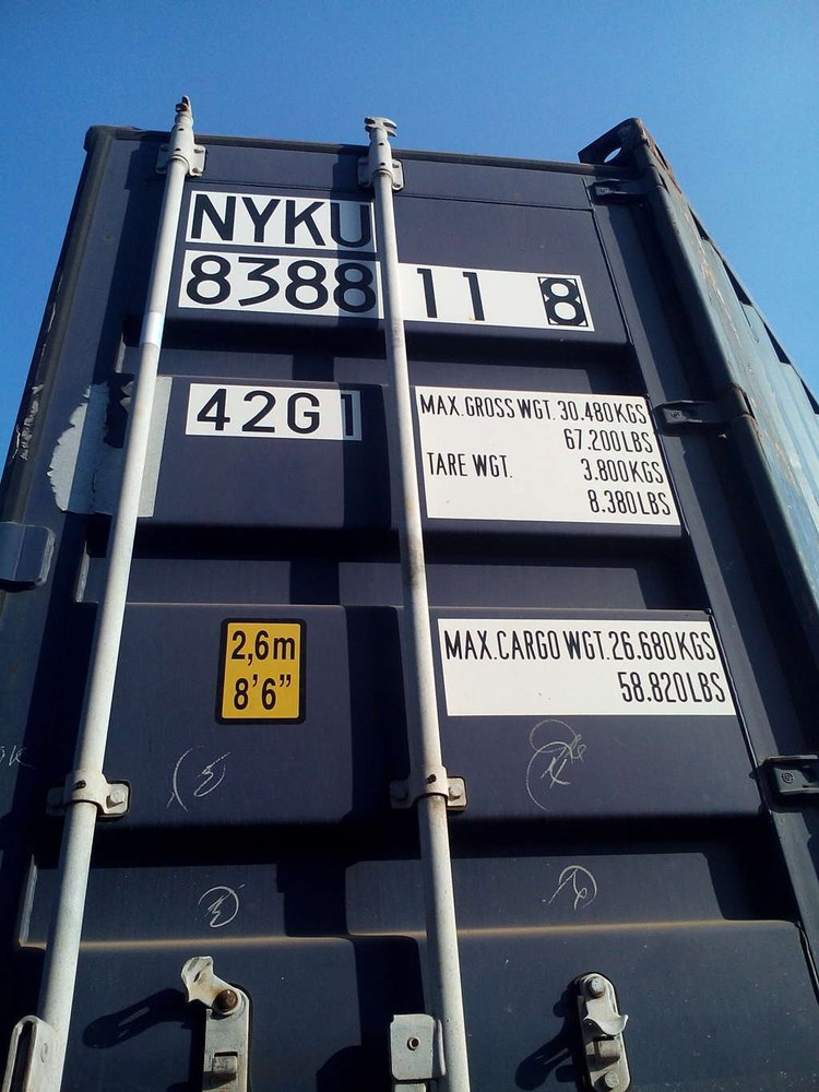 Galvanized Steel Cargo Shipping Containers, Capacity: 10-20 ton