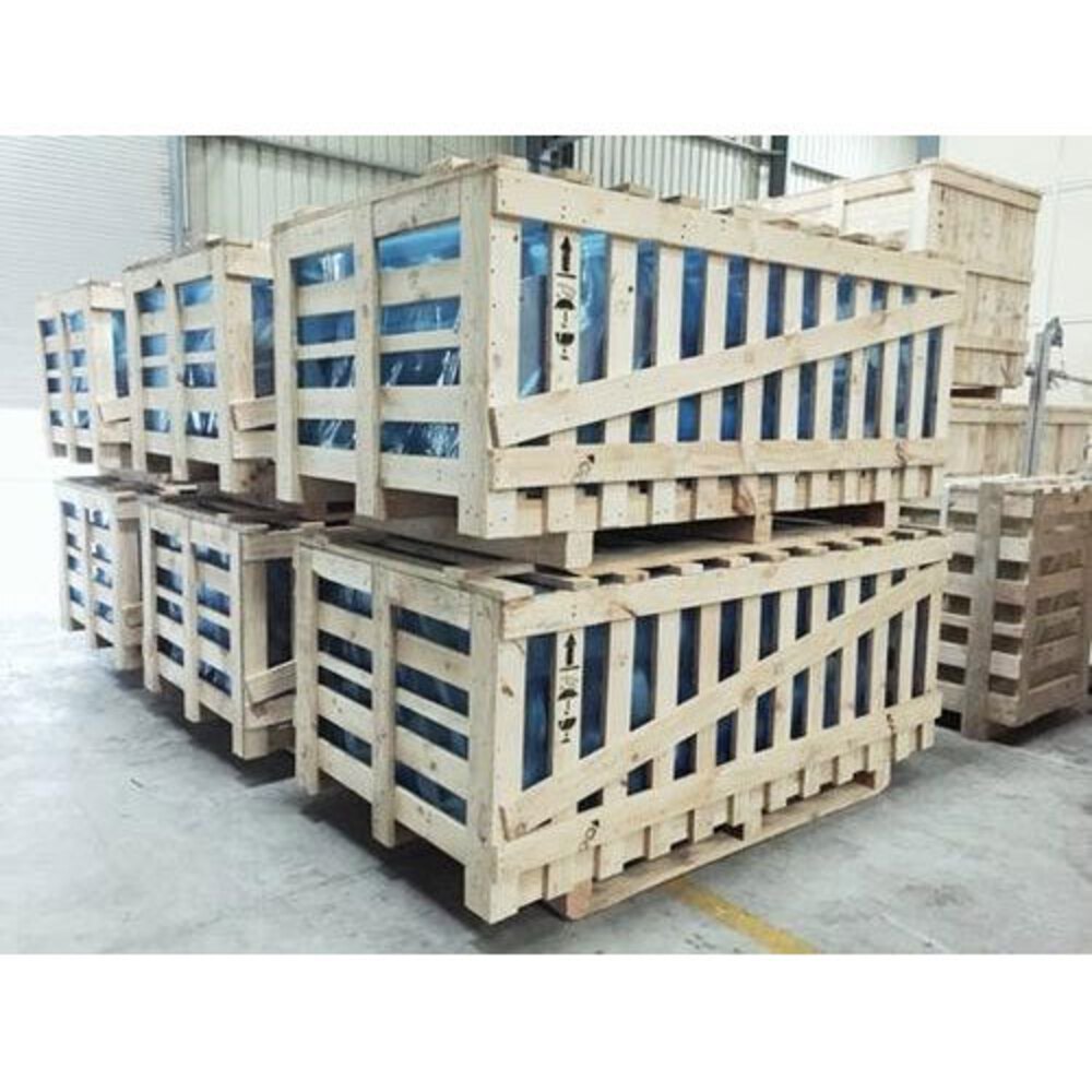 Rectangular Pinewood Shipping Crate, For Storage