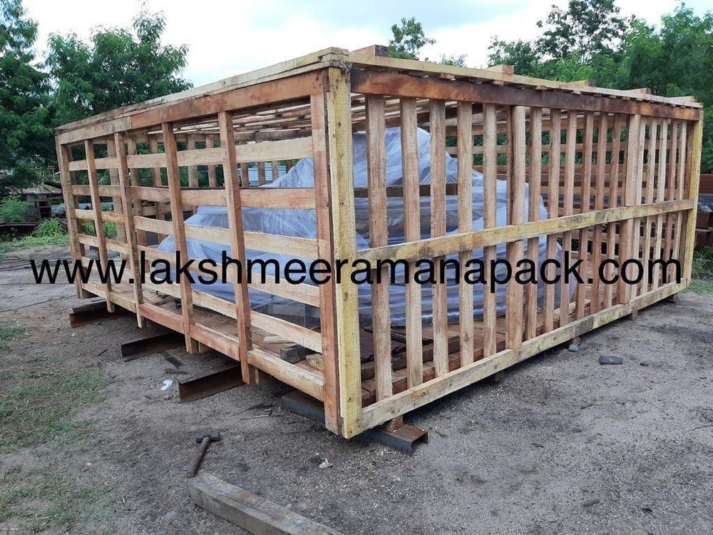 Square/Rectangle Closed Crates Shipping Pine Wood Crate