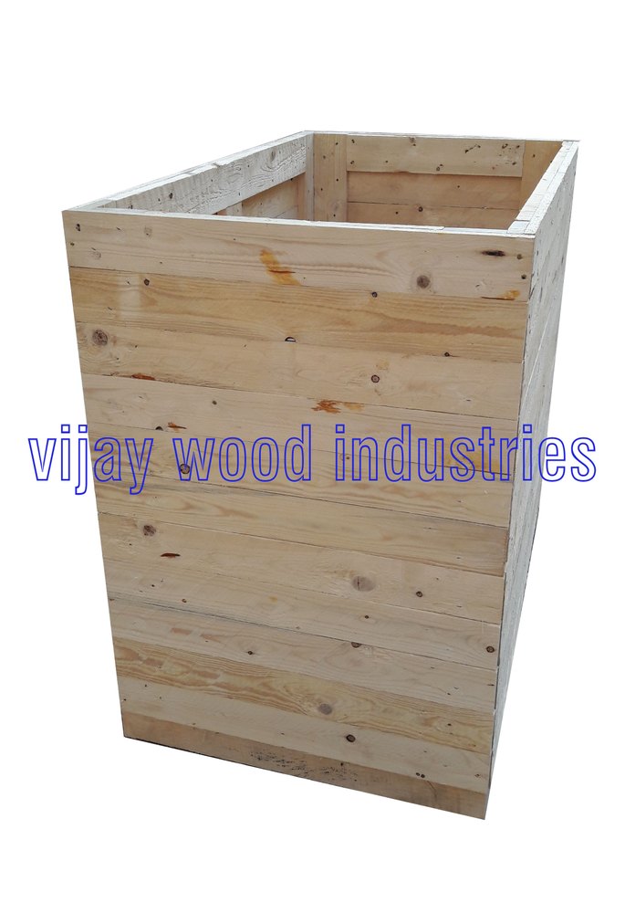 Rectangular Open Crates Wooden Shipping Crate, For Storing And Packaging