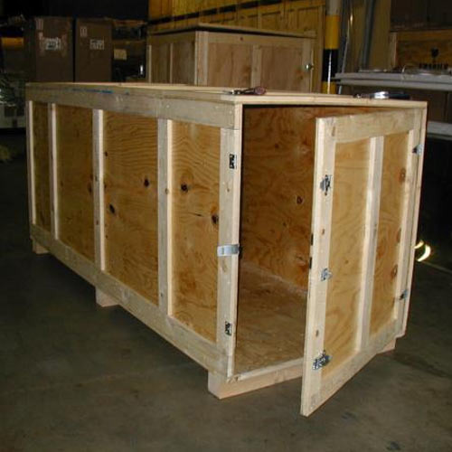 Rubber Wood Rectangular Wooden Shipping Crates