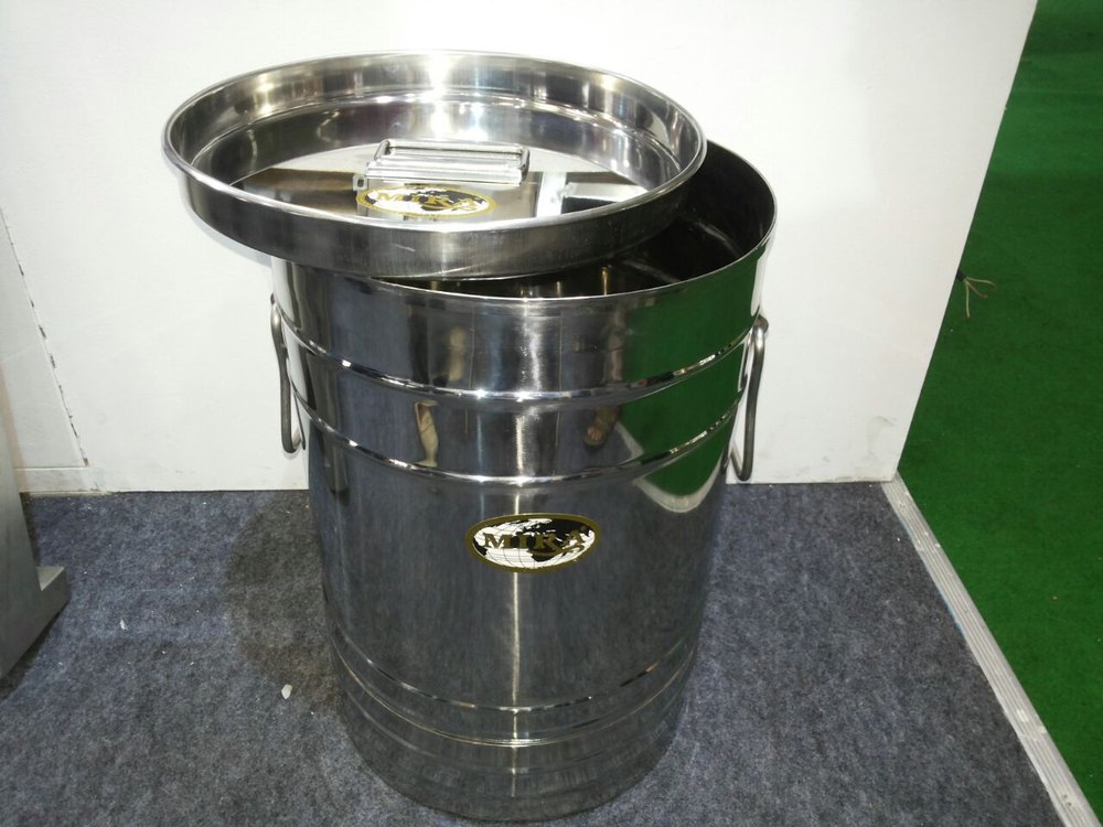 SS Light Food Carrying Drums, For Home, Packaging Type: Box