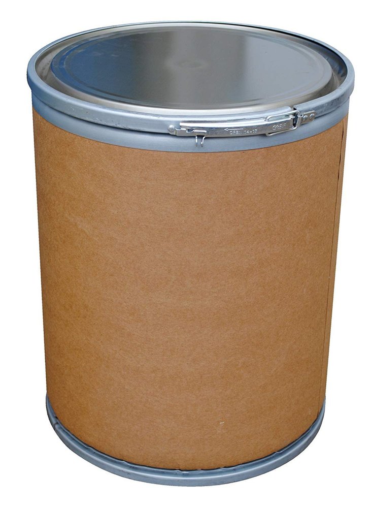 Kraft Paper 8 Inch Spiral Fibre Board Drum, For Packaging Industry, Capacity: 17L-80L