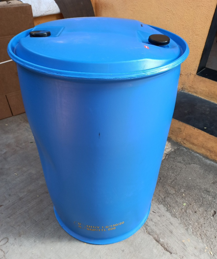 Blue Single Un Approved HDPE Drum, For Chemical Storage, Capacity: 200 to 250 Litres