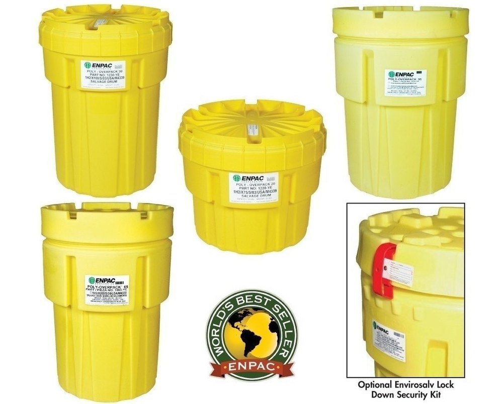 HDPE Poly-Over Pack 65 Salvage Drum, Capacity: 50-100 litres