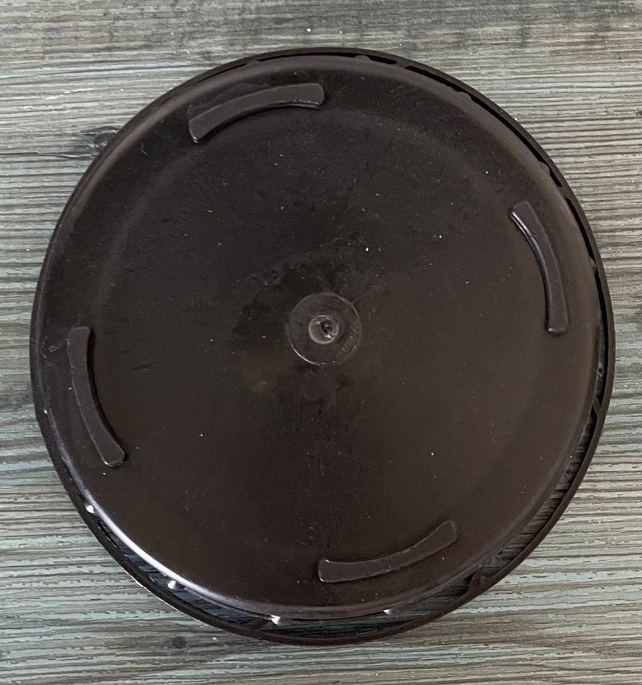Black 6 Inch Polypropylene Drum Cover, Round