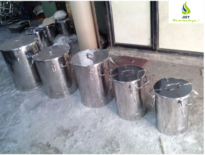 Stainless Steel SS Powder Storage Container / Banker / Drum