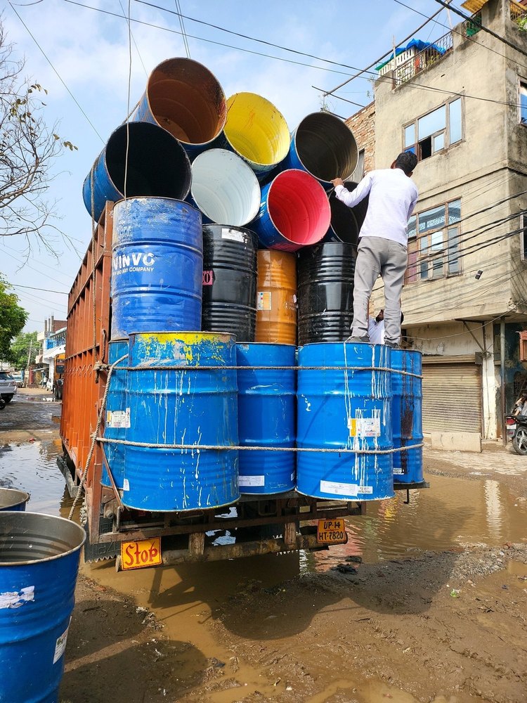 Chemicals Mild Steel 200 Ltr Ms Barrel, For Chemical, Capacity: 200-250 litres