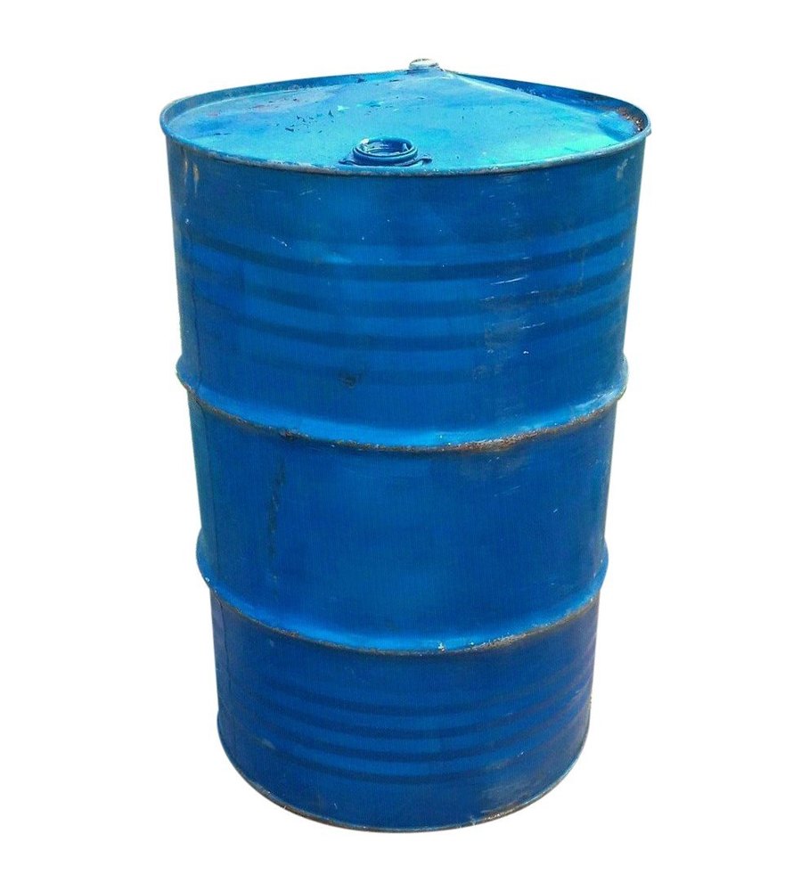 Blue Mild Steel Lubricant Oil Empty Barrel, For Lubricants Storage, Capacity: 200L