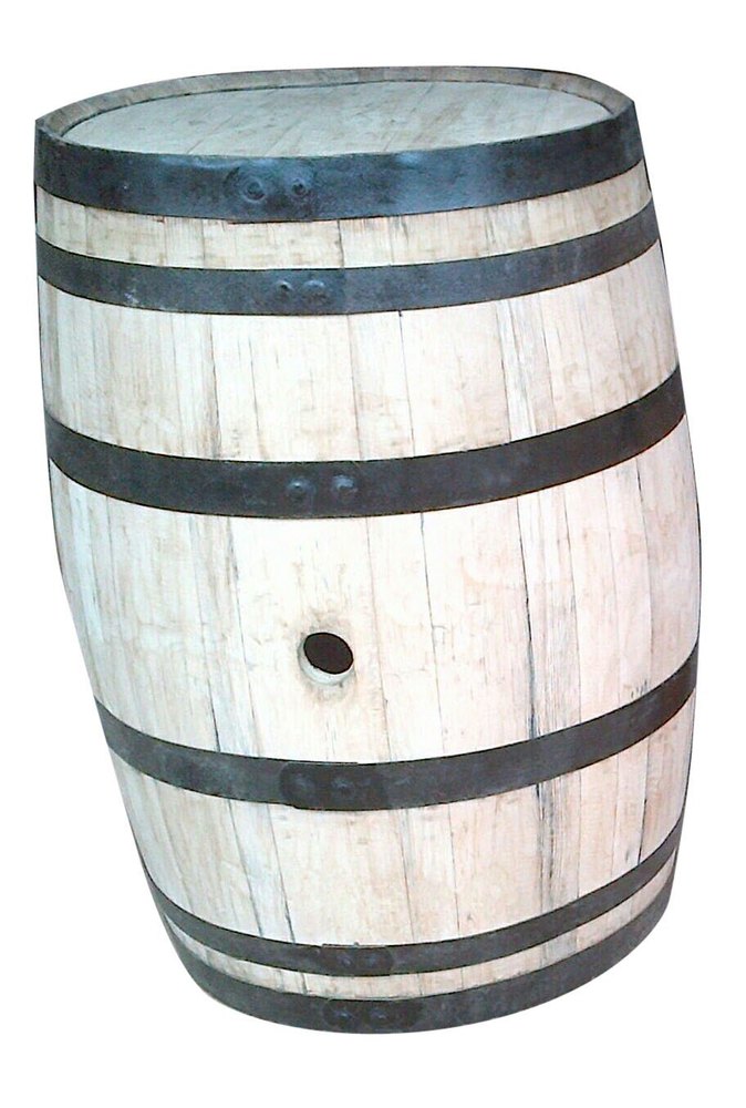 Floor Mount Used Oak Wood Barrel, Capacity: 200-250 litres