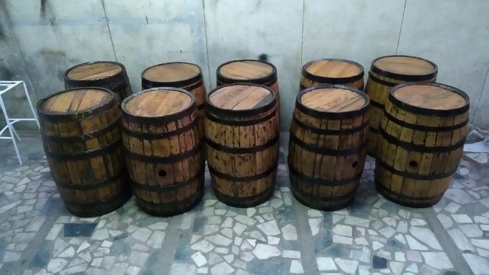 Wooden Barrel On Rent