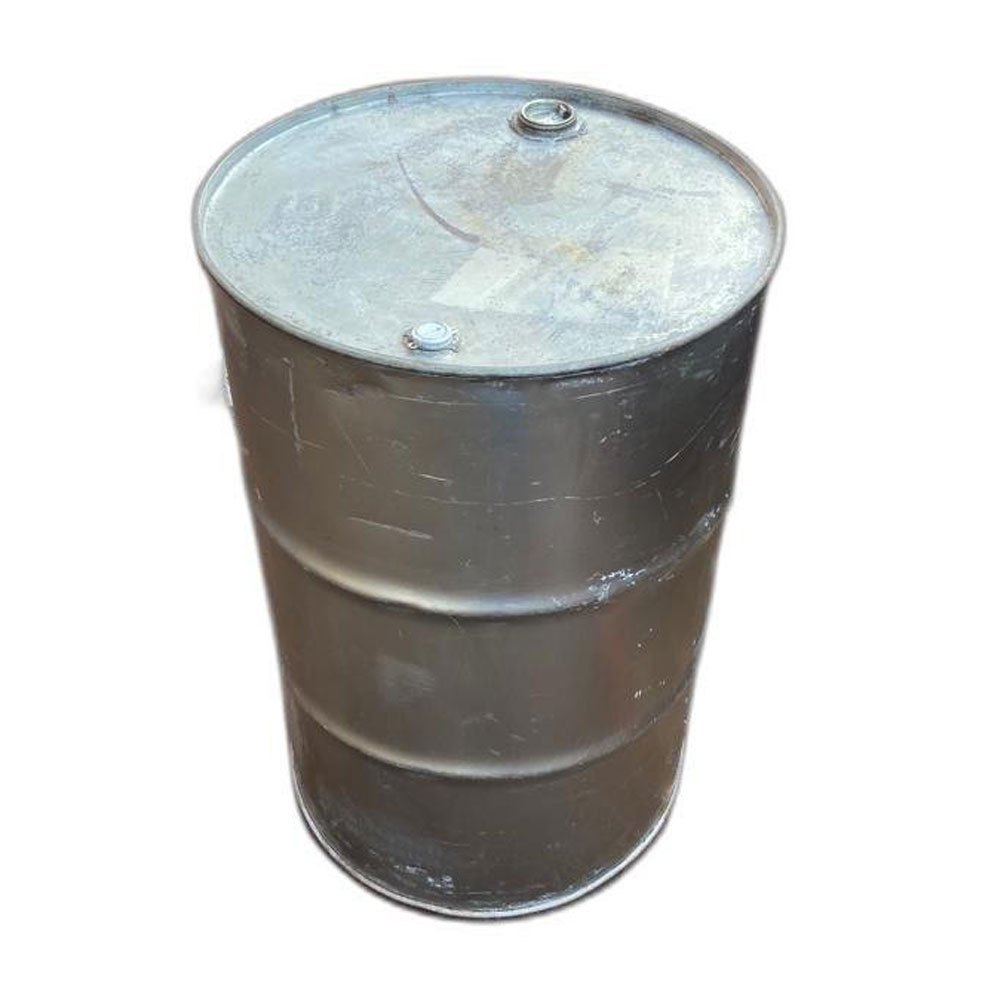 Grain Storage Grey Galvanized Iron Drum, Capacity: 210 litres