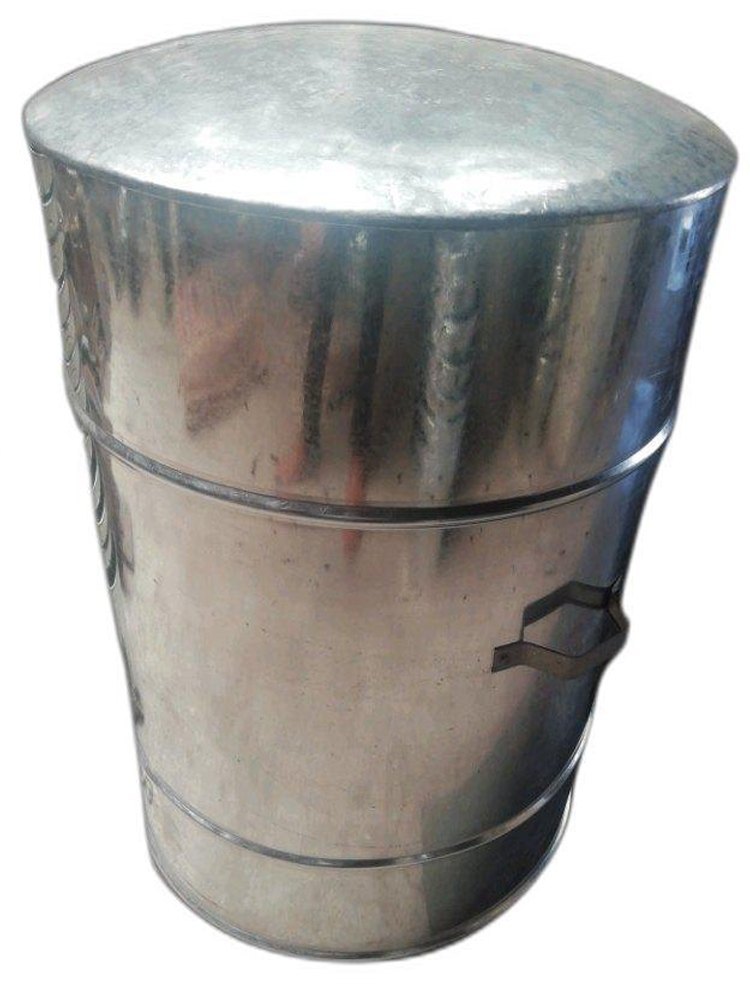 10L Silver Galvanized Iron Barrel, For Water Storage