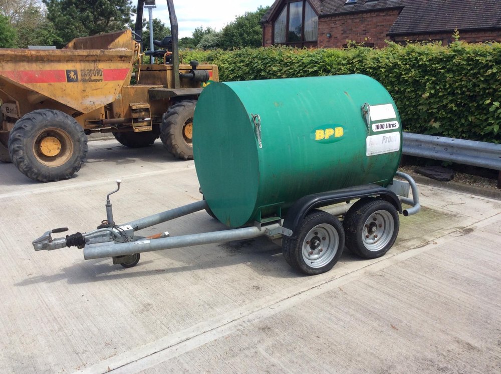 MS Mobile Diesel Bowser, For Fuel Transportation, Capacity: 1000 Liters