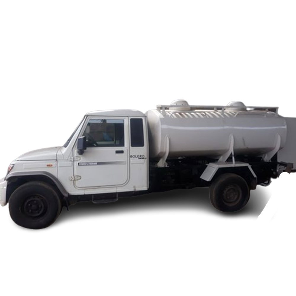 MS White Mild Steel Mini Diesel Tanker, For Transport, Storage Capacity: 1000L