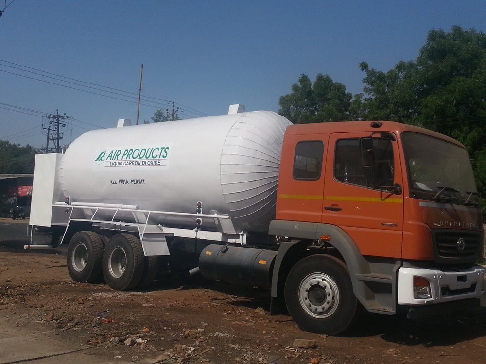 Liquid Co2 Mobile Tanker, Storage Capacity: 250-500 L, 7000-28000L