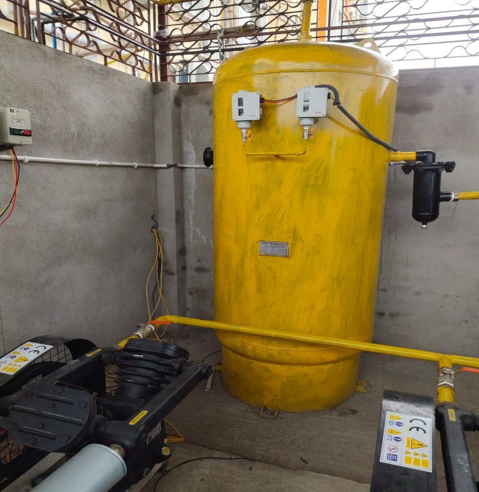 Diesel Yellow 1000L Vaccum Tank, For Industrial, 0.5 Inch
