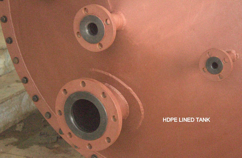 Black MS HDPE Lined Tanks