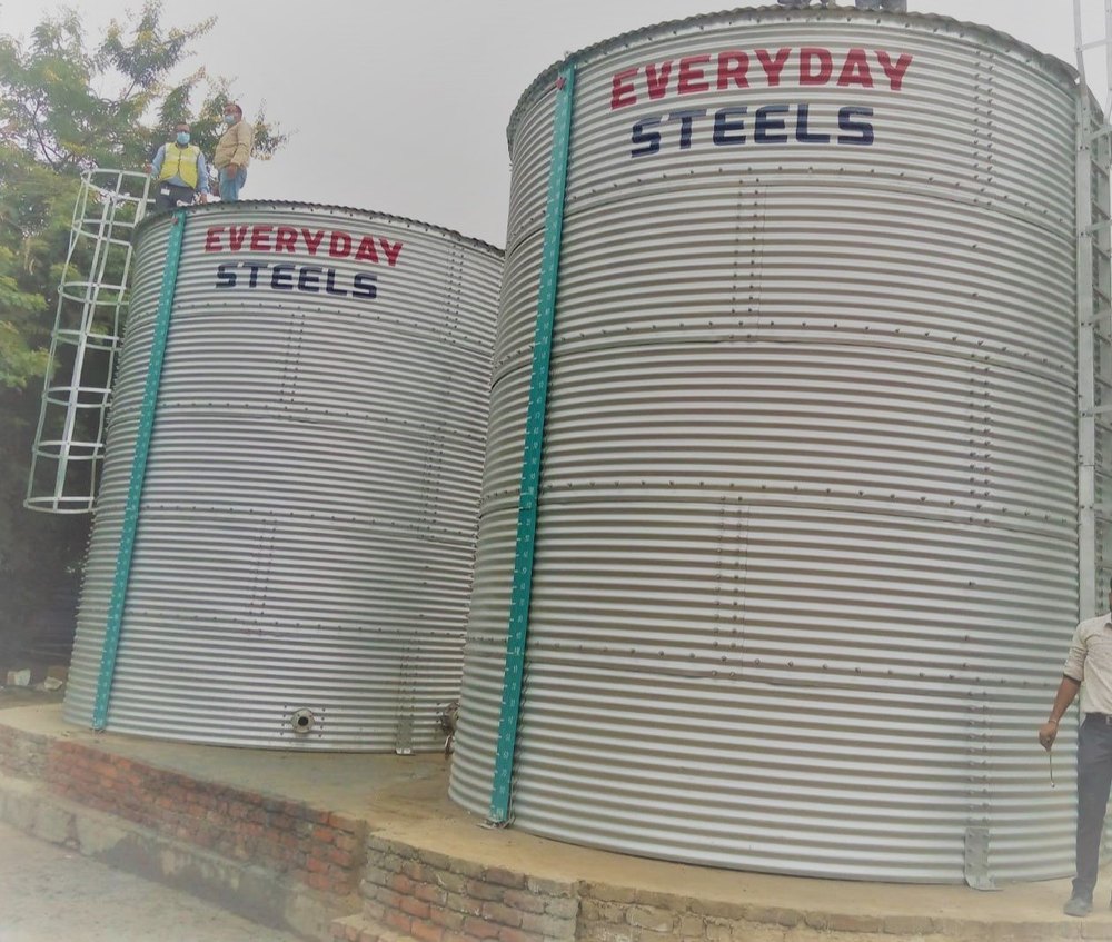 Completes Civil work with Installation Zincalum Sewage Treatment Plants Storage Tank