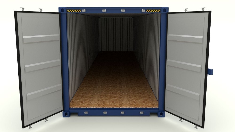 Stainless Steel Double Door Container, For Storage, Capacity: 1-10 ton