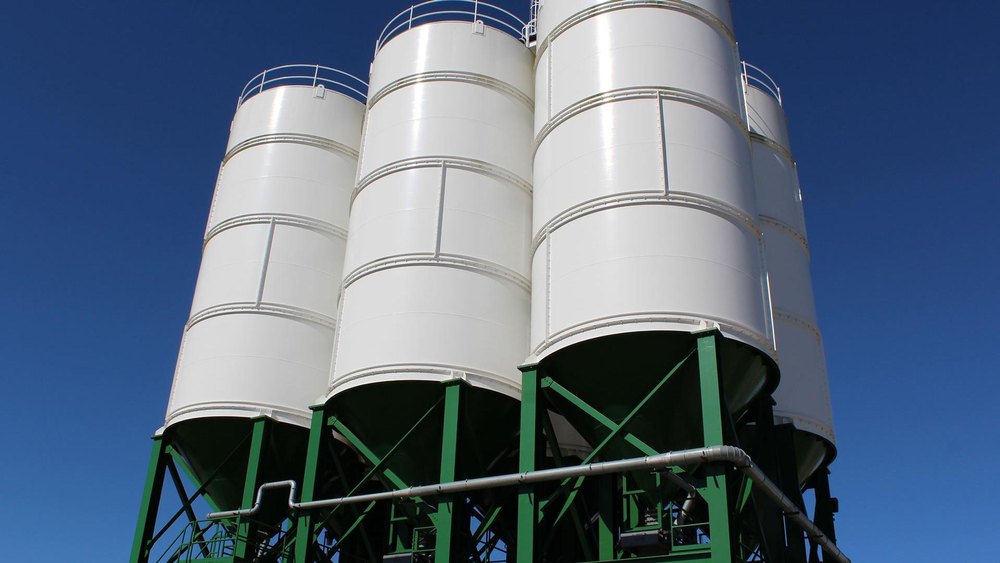 Mild Steel / Stainless Steel Grains/ Flour Storage Silo Tank