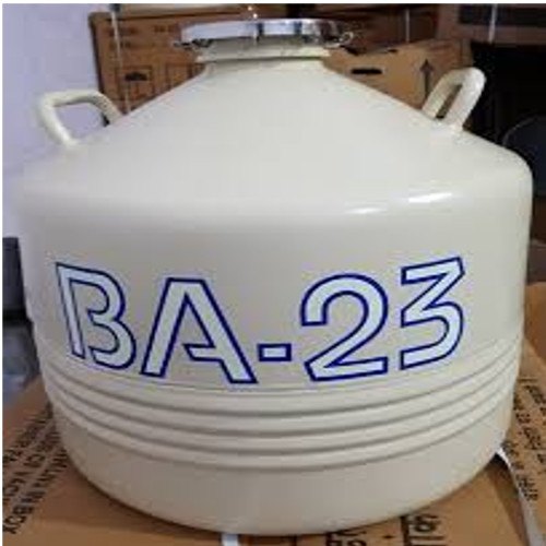 Metal Tank Container BA23 Liquid Nitrogen Container Cryocan IOCL, Capacity: 23.5 Liters