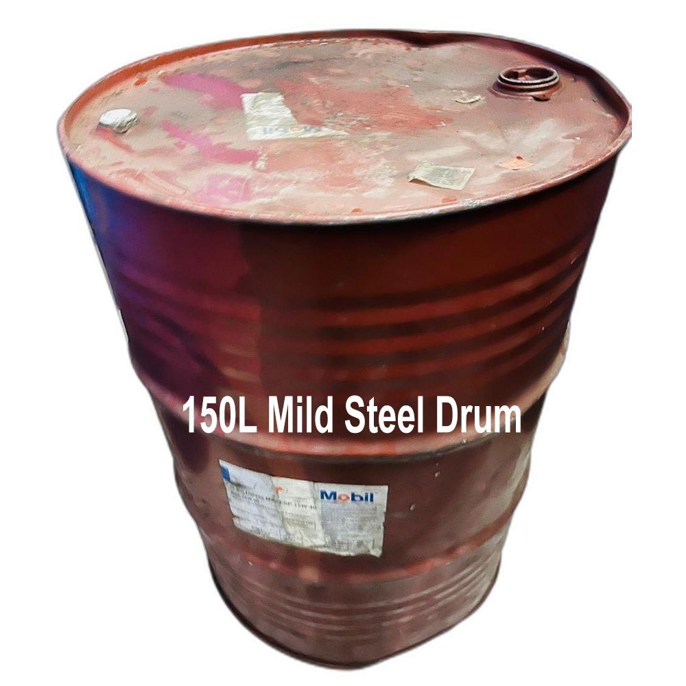 Oil Storage 150L Mild Steel Drum, Capacity: 200-250 litres, 36inch