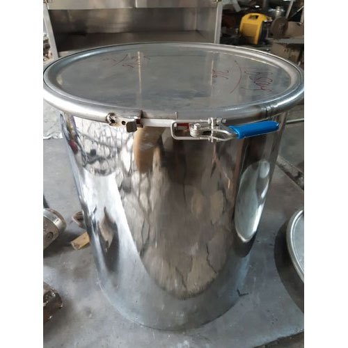 Powder Granule Tablet SS Drum With Lid, For Pharma Industry, Capacity: 200 Liters
