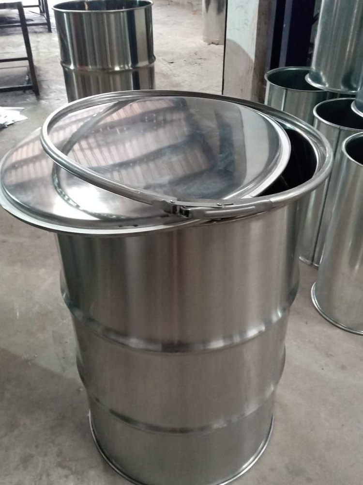 1mm To 1.5 mm Pharmaceutical raw materials Ss Round Drum, For Pharmaceutical / Chemical Industry, 18 To 30 kg