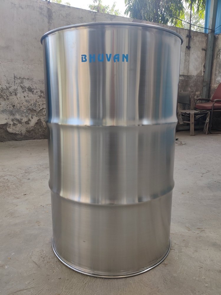 SS 304, 316 Stainless Steel Barrels, Capacity: 210, Size: 23 Inches X 35 Inches