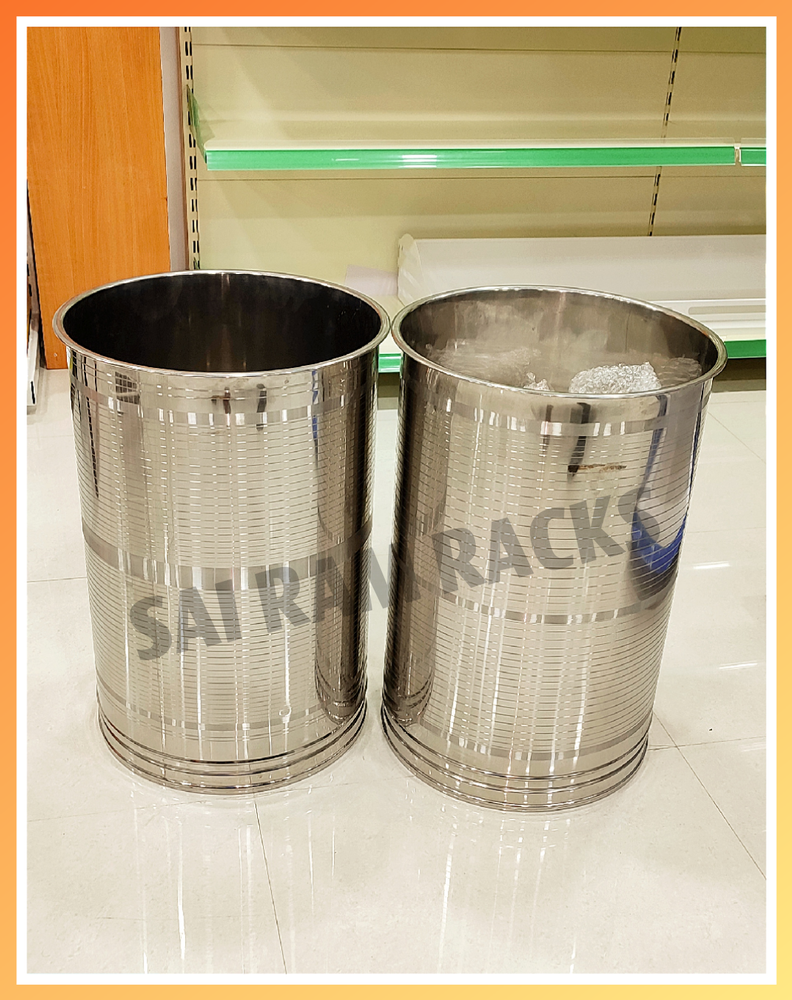 202 & 304 Stainless Steel Pawali Drum, For Supermarkets, Capacity: 50-75