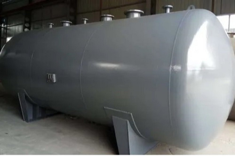 Silver Fuel Storage Tanks