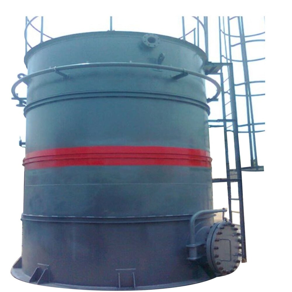 Blue and Red Mild Steel Diesel Storage Tank, Storage Capacity: 2000L