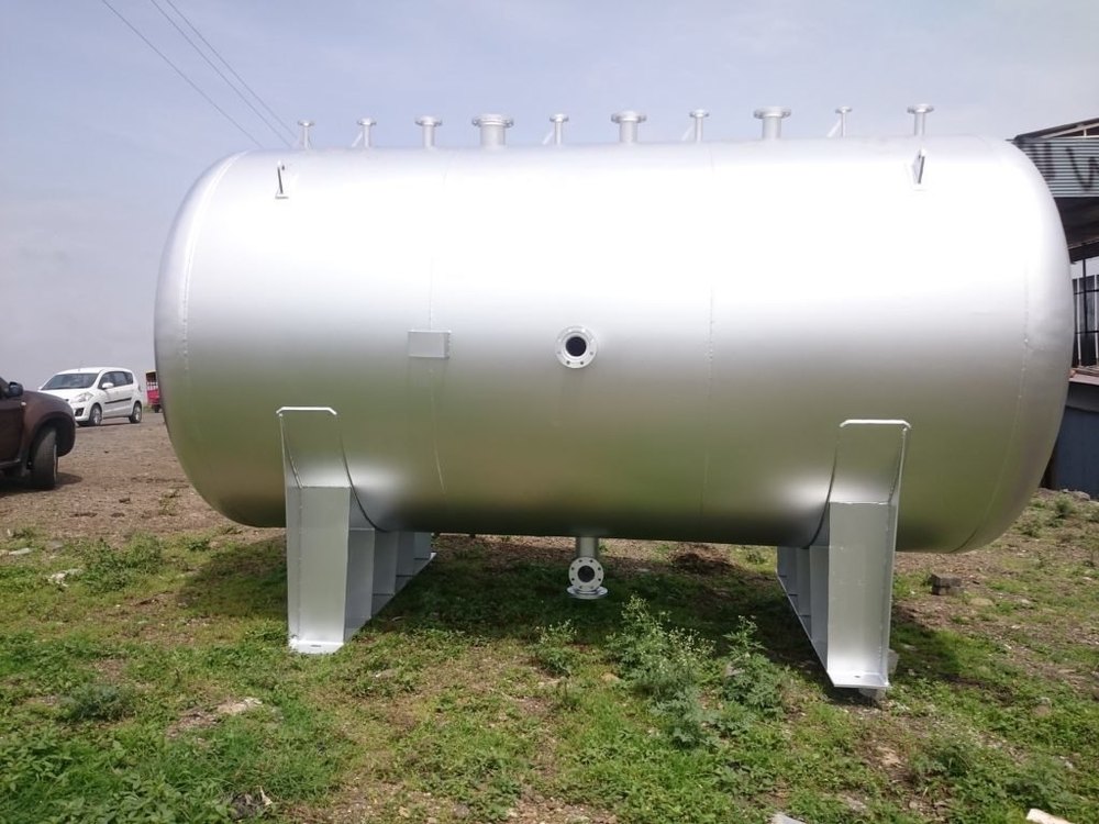 Mild Steel White 4000 Liter Propane Tank, in India, Industrial