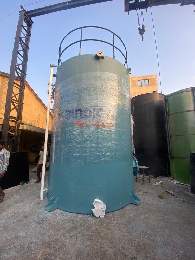 Bindica Polyplast Round FRP Chemical Storage Tanks, For Water, Industrial Chemicals