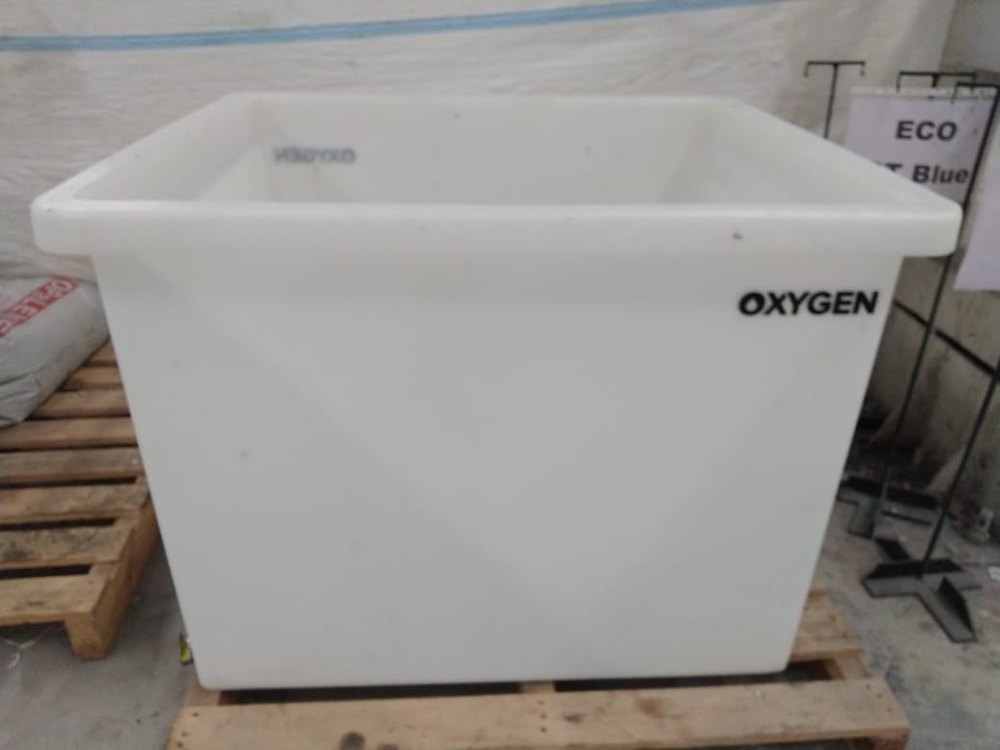 Rectangular HDPE Chemical Plating Tank 100 Ltr
