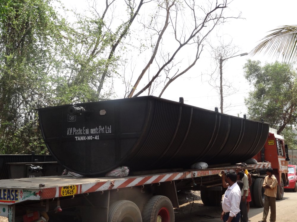 HDPE, SS 50kl Spirall Profile Walled Storage Tank