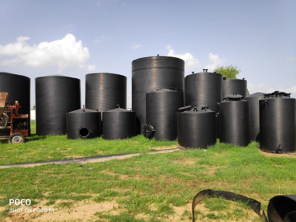 Black HDPE Chemical Tank, For Industrial