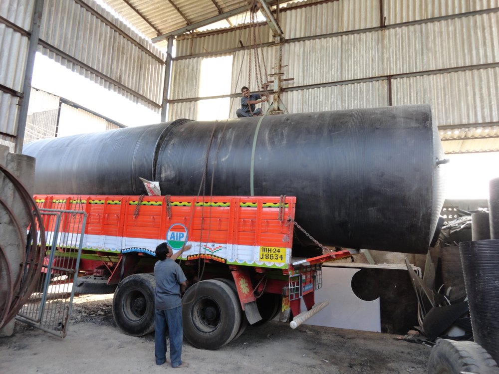 Mild Steel HDPE Chemical Storage Tanks, Capacity: 10000 - 60000 L