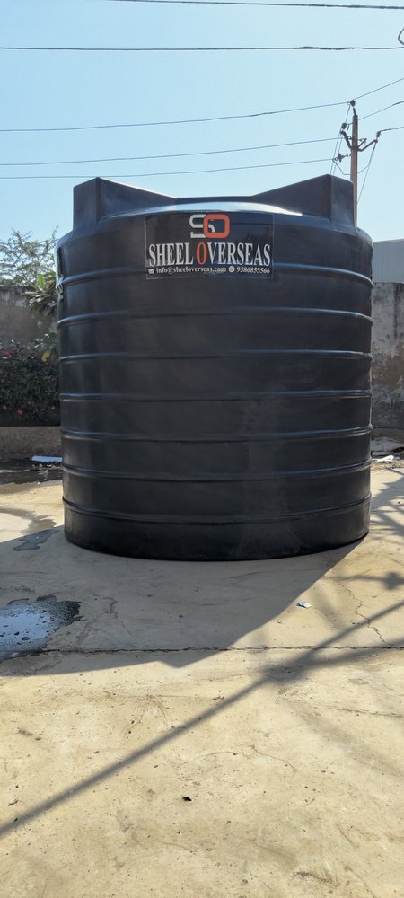 LLDPE/HDPE Black HDPE Chemical Tank, For Industrial, Storage Capacity: Up to 60, 000
