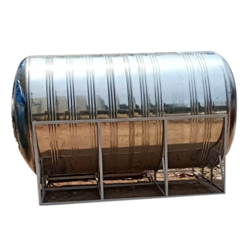 6 Feet Horizontal Stainless Steel Tank, Storage Capacity: 5000 Litre, Capacity: 5000-10000 L
