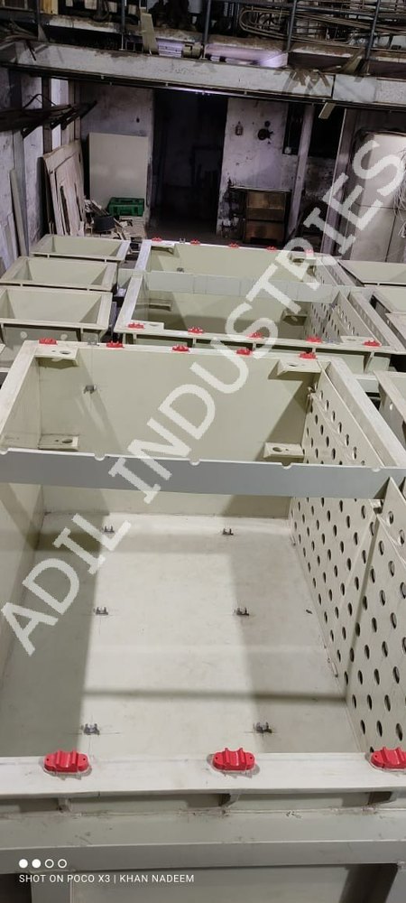 Rectangular Polypropylene Pp Tank For Nickel Plating, 150 psi