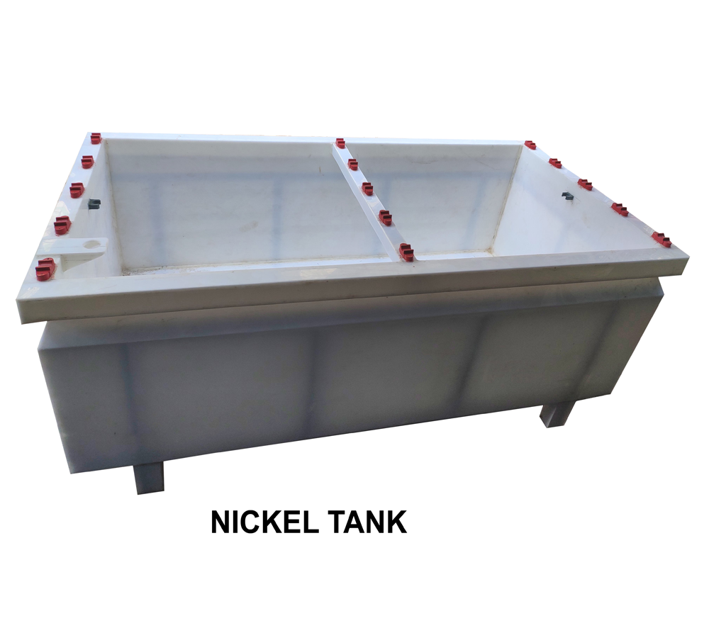 Chemicals/Oils Nickel Plating Tank, Capacity: 1000 Liter, 6x4 Feet (lxw)
