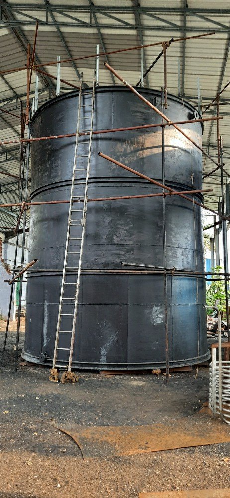 Automatic 100Kl MSRL Rubber Lining Acid Storage Tank, 150-200 Psi