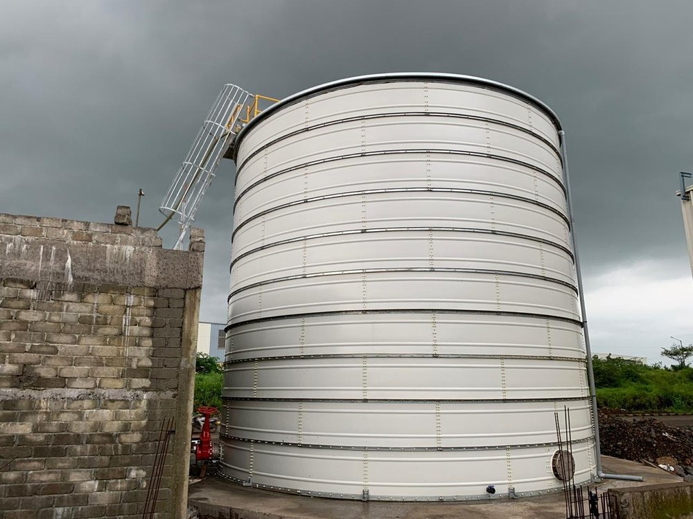 CREAM 10 Meter Zinc Aluminium Tank, Capacity(Litre): 30000-5000000